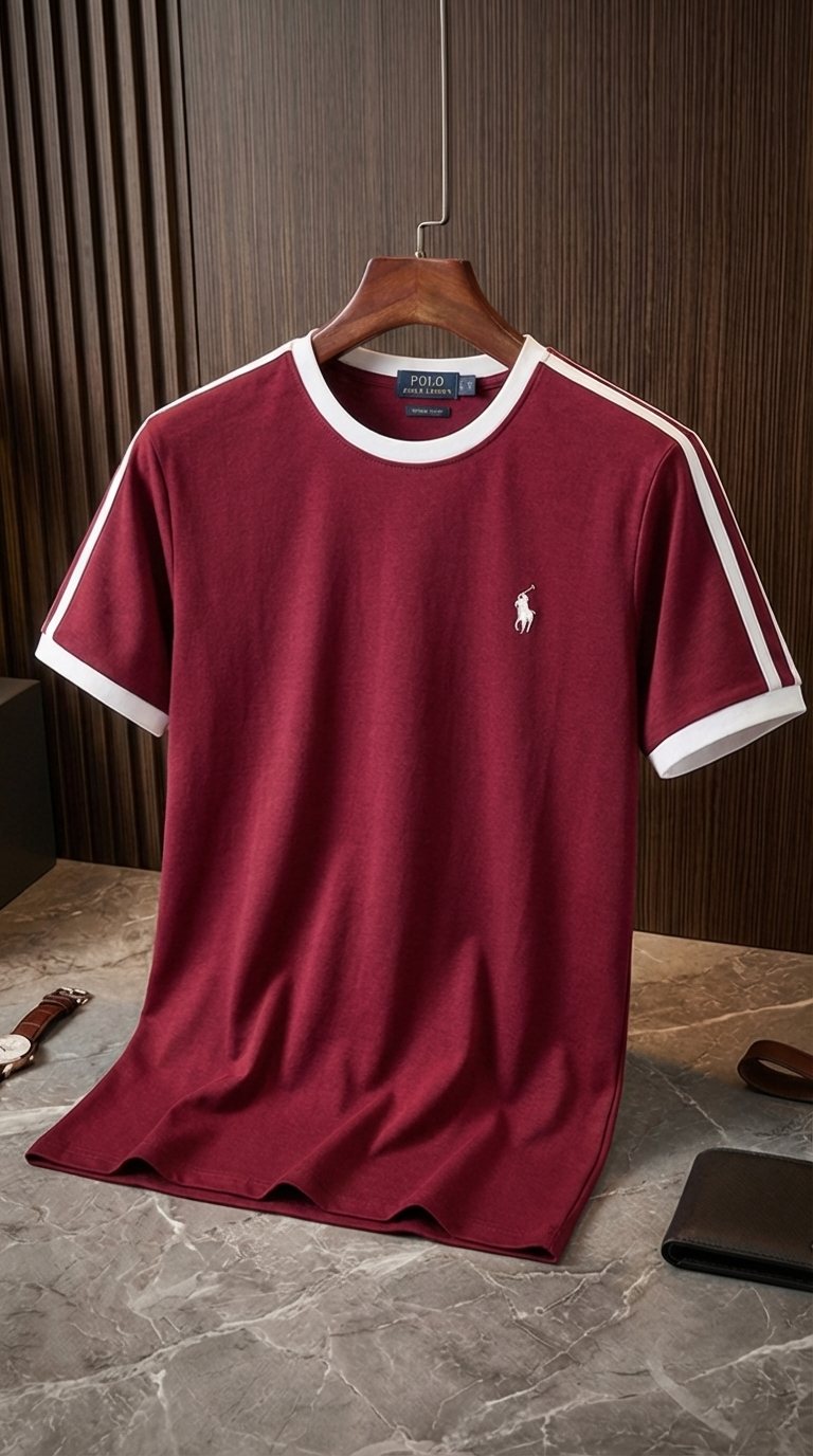 RP Classic Contrast-Trim Athletic T-Shirt