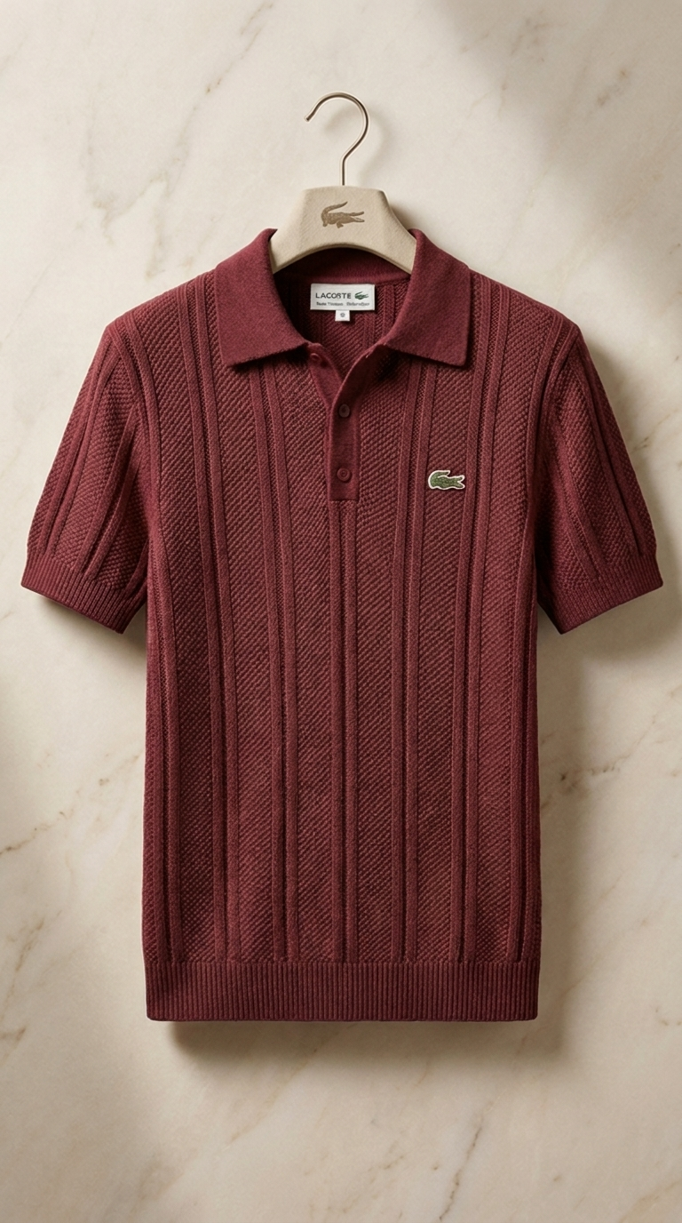 LC Refined Vertical Knit Polo Shirt