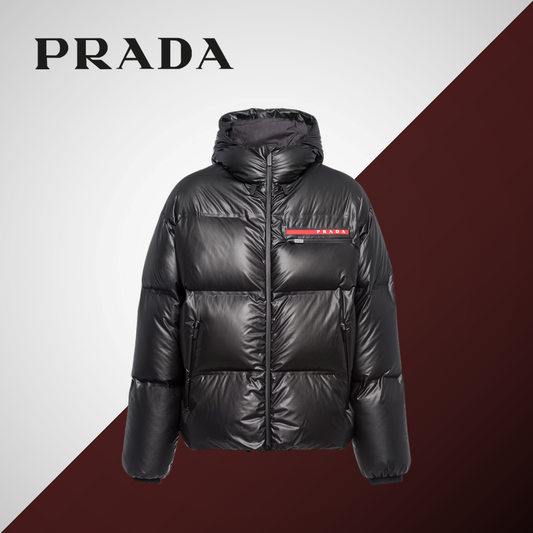 Hooded Re-Nylon Light Puffer Jacket