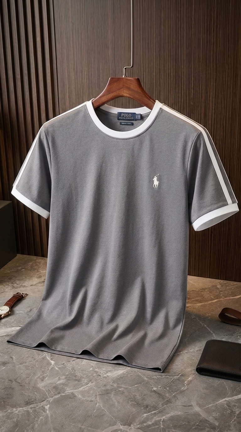 RP Classic Contrast-Trim Athletic T-Shirt