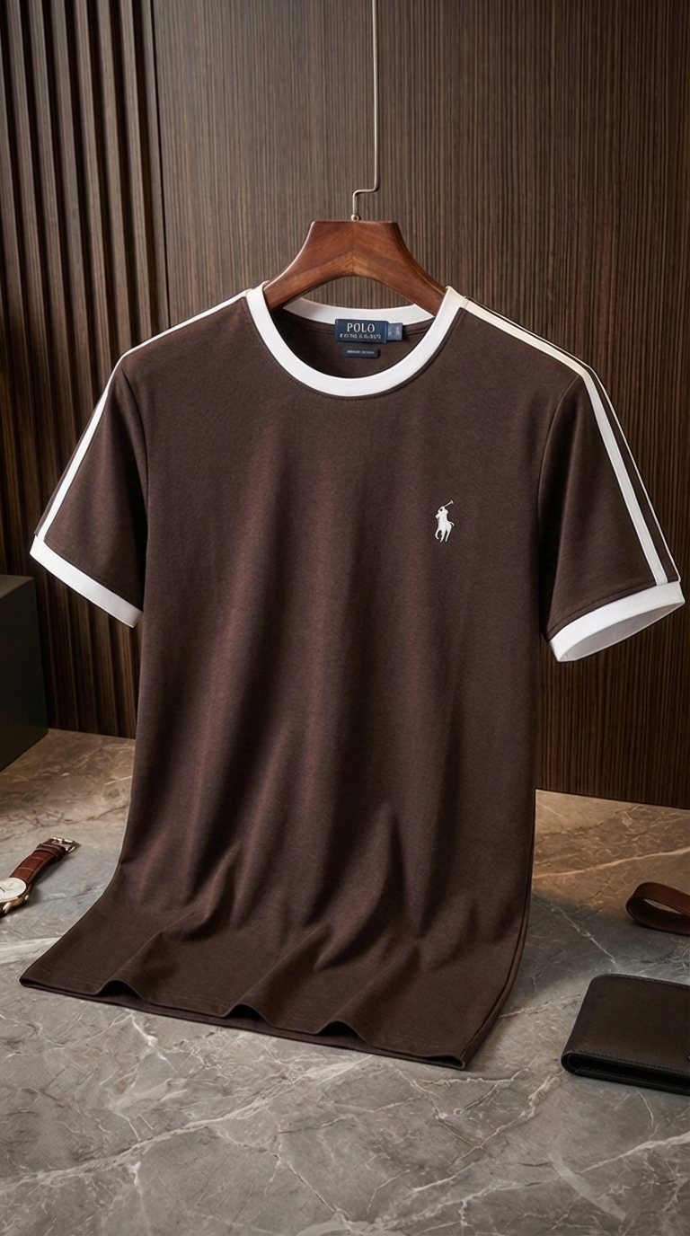 RP Classic Contrast-Trim Athletic T-Shirt