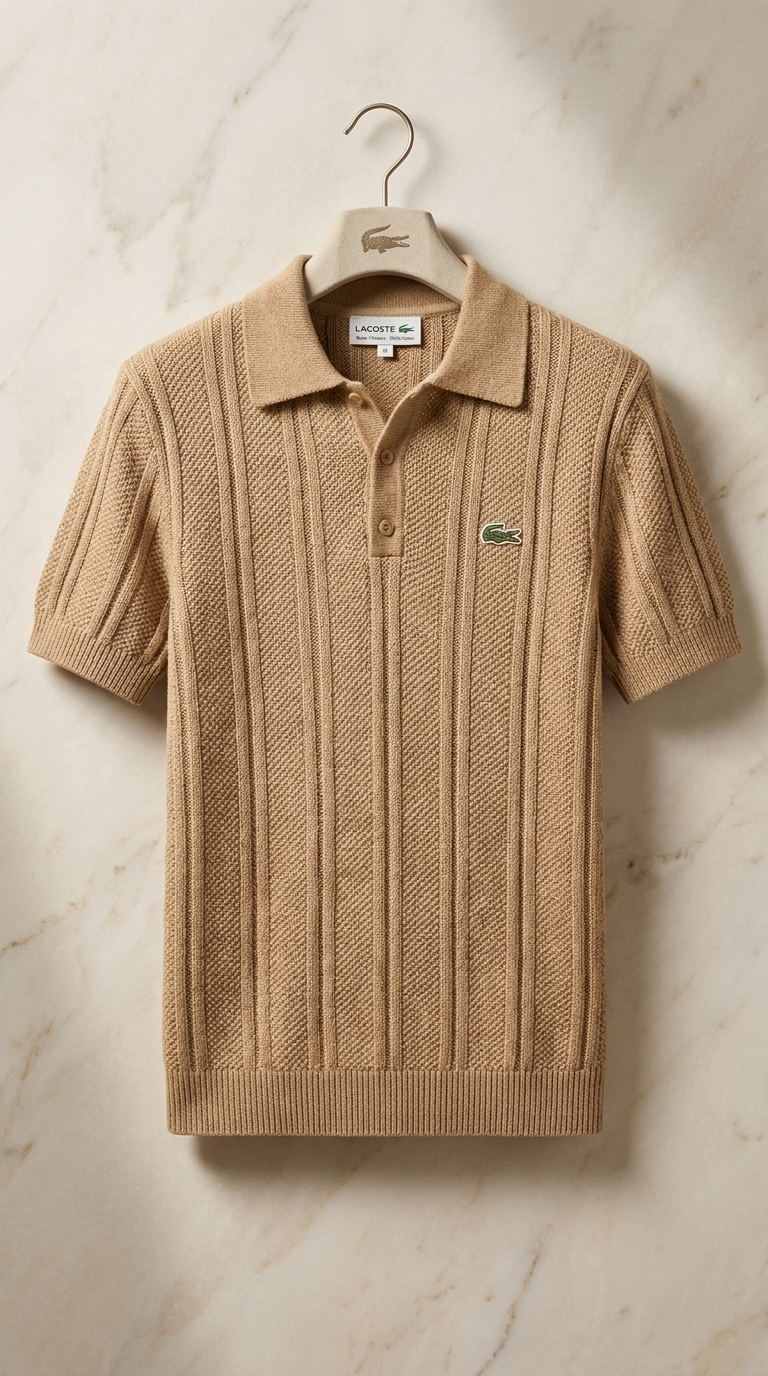 LC Refined Vertical Knit Polo Shirt