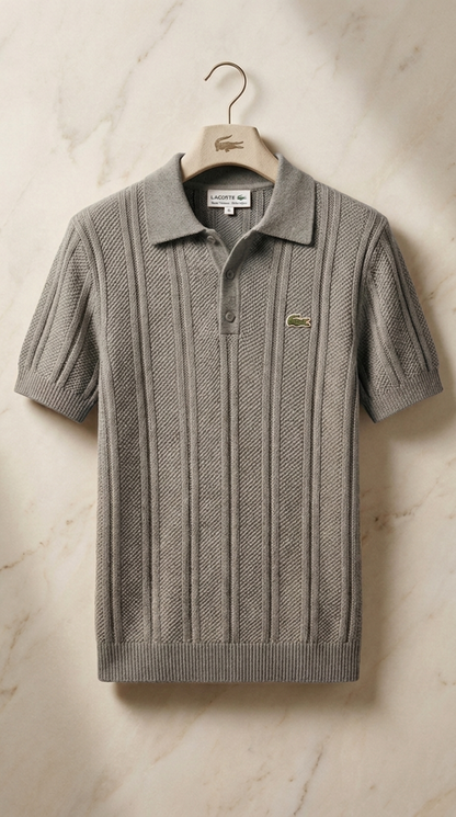 LC Refined Vertical Knit Polo Shirt
