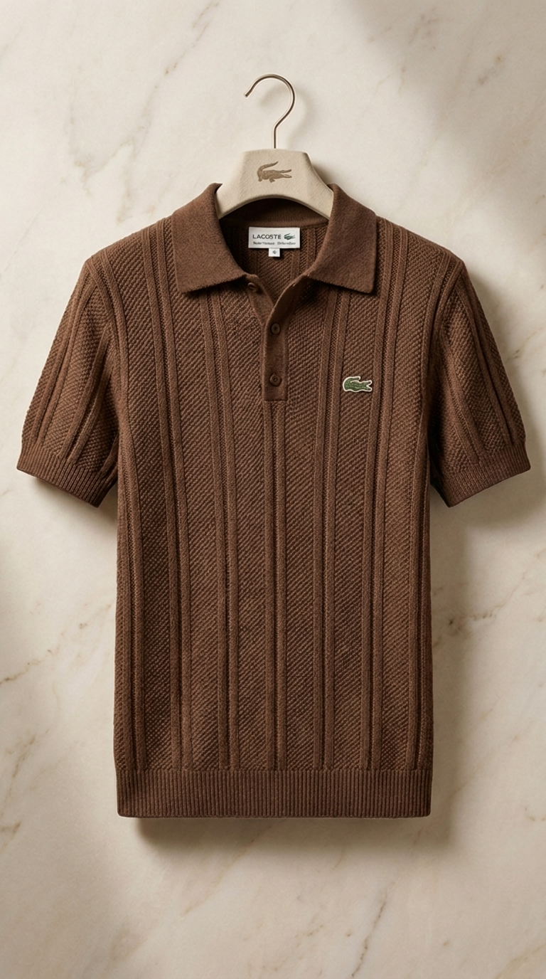 LC Refined Vertical Knit Polo Shirt