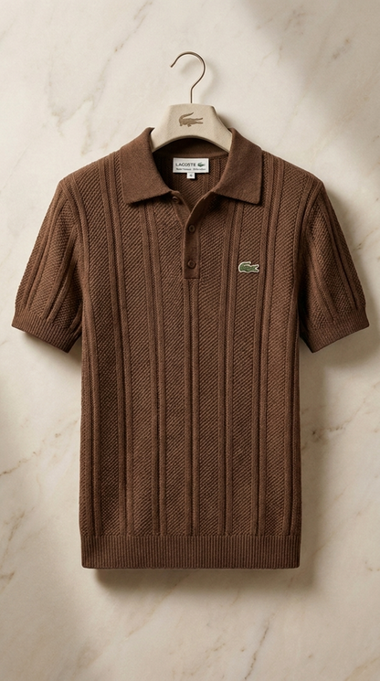 LC Refined Vertical Knit Polo Shirt
