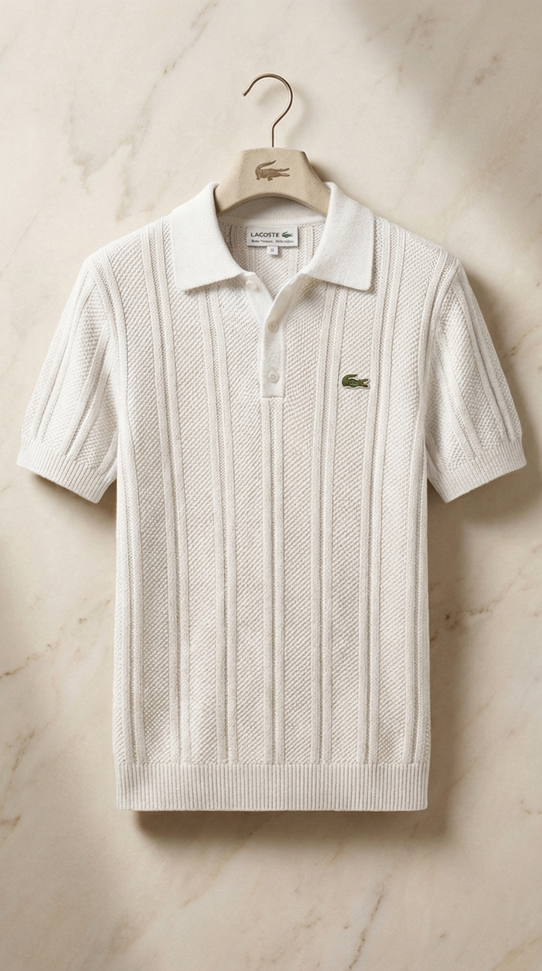 LC Refined Vertical Knit Polo Shirt