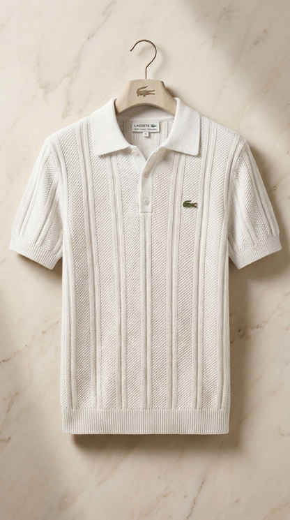 LC Refined Vertical Knit Polo Shirt