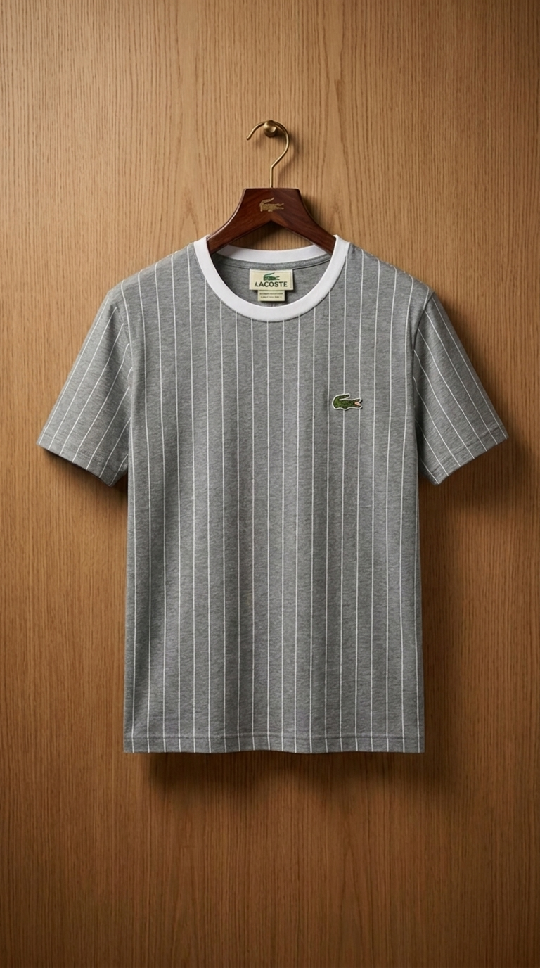 LC Elegant Pinstripe Ringer T-Shirt