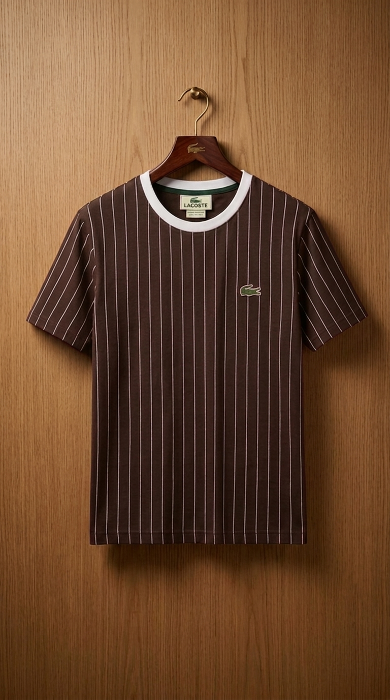 LC Elegant Pinstripe Ringer T-Shirt