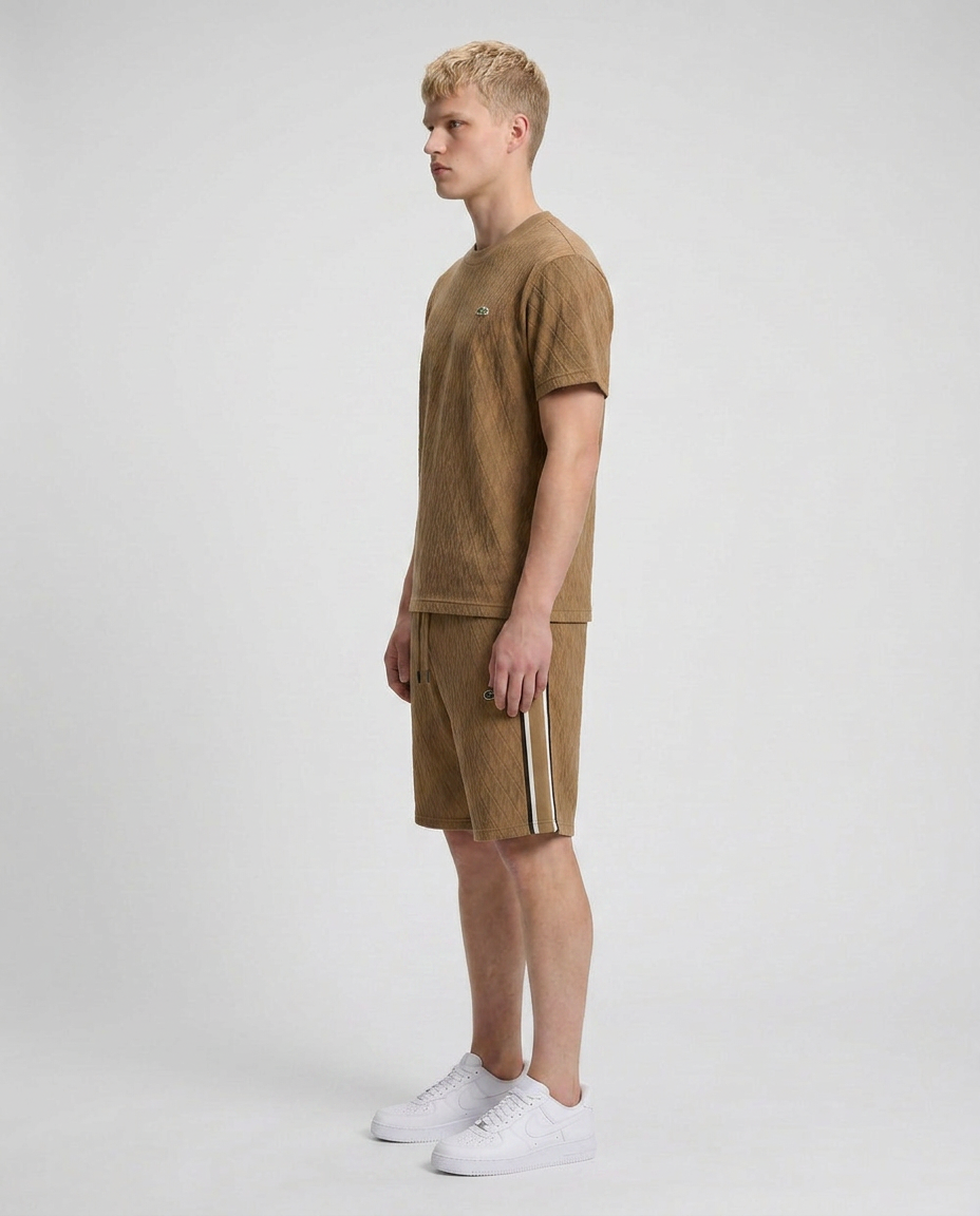 Geometric Jacquard Monogram T-Shirt