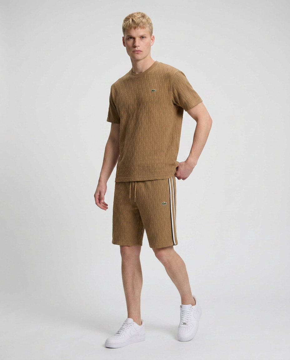 Geometric Jacquard Monogram T-Shirt