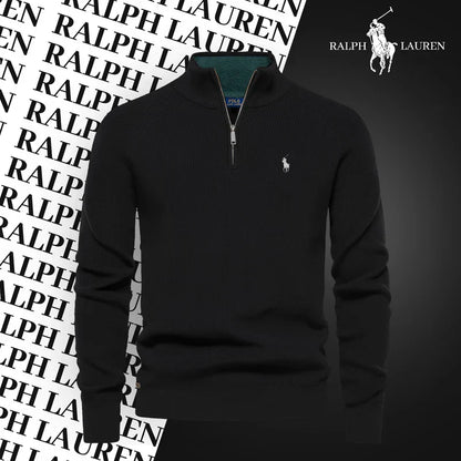 RL™ Zip-Neck Ribbed Knit Sweater